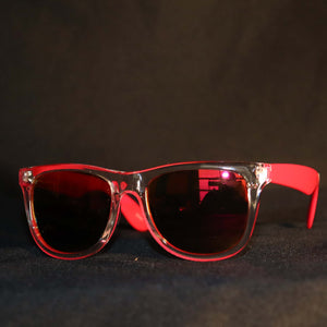 Sunglasses - Red with Reflective Lens